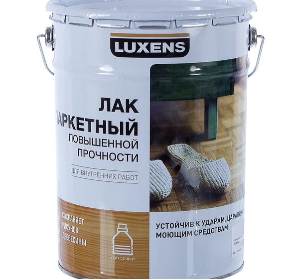 Лак паркетный Luxens алкидно-уретановый матовый бесцветный 5 л